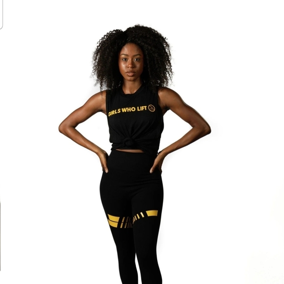 Girls Who Lift - Gold Standard Flowy Tank - Picture 2 of 3